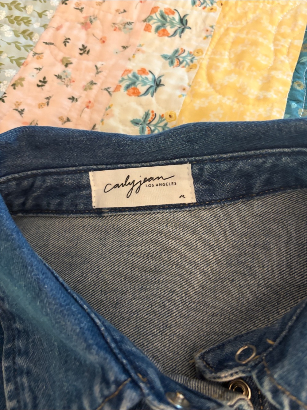 Carly Jean Los Angeles Dakota Denim Western Shirt - Picture 3 of 7